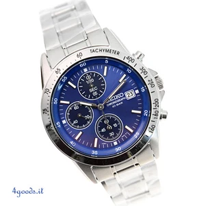 Seiko Selection SBTQ071 Spirit JDM Limited Cronografo BLU 38mm NUOVO Full Set - Picture 1 of 8
