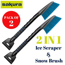 Ajimy 3in1 Snow Brush and Ice Scraper for Car Windshield 42 Extendable Heavy Duty Broom Vehicle Removal Tool SUV Trucks at MechanicSurplus.com