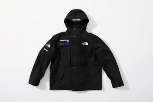 Supreme The North Face Expedition Jacket L Black Box Logo GORE-TEX Cordura - Picture 1 of 2