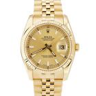 Mint Papers Rolex Datejust 36mm Champagne Yellow Gold Jubilee Watch 116238 B+p