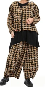 PLUS SIZE BLACK/RUST JACQUARD QUALITY WARM SHORT JACKET Size 18-22 - Picture 1 of 6