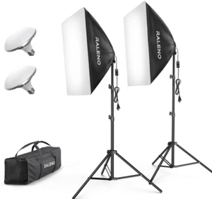 Kit De Iluminacion Softbox Equipo Profesional Para Fotografia De Estudio Con... - Picture 1 of 9