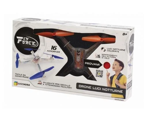 DRONE TRASPARENTE LUCI COLORATE GIOCHERIA 8+ - Immagine 1 di 1