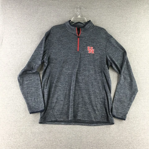 Houston Cougars Sweater Mens M 1/4 Zip Pullover Basketball Adult Cover