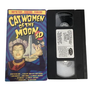 CAT-WOMEN OF THE MOON VHS Cult Classic Alien Babes Need Male Mates 1953 B&W 3-D - Picture 1 of 5