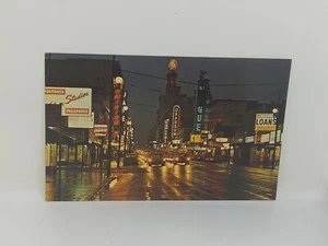 Vtg Dexter Color Granville Street Vancouver, Canada Night Lights 23096-C Unused - Picture 1 of 2