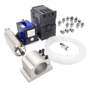 4.5KW Spindle Motor φ125*298mm ER25 &Bracket Pump CNC Kit Water-cooled 220v/380V - Picture 1 of 33