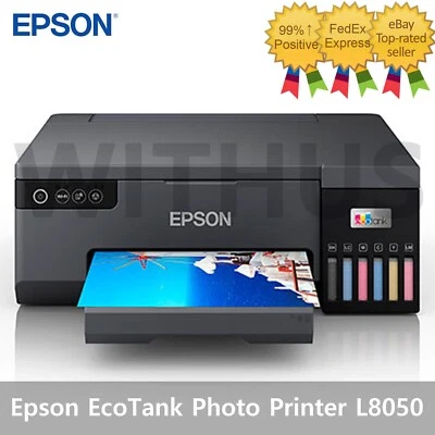 EPSON EcoTank L8050 Compact Photo Printer Fast 6 Colors A4 Size - Tracking= - Image 1 of 4
