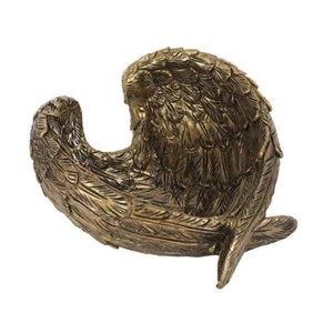 Antik Gold Schutzengel Flügel Schmuck Schale Deko Tablett Schmuckstück - Bild 1 von 2