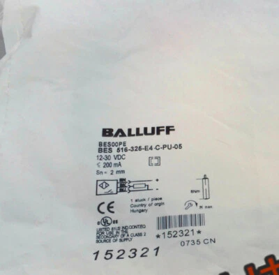1PCS NEW BALLUFF BES00PE BES 516-325-E4-C-PU-05 Photoelectric Sensor - Image 1 of 3