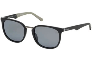 Timberland TB9175 01D Shiny Black Round POLARIZED Sunglasses Frame 54-21-145 - Picture 1 of 4