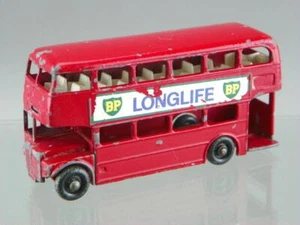 Vintage 1960's Matchbox Lesney MB No.5 Diecast Red BP Longlife Routemaster Bus - Picture 1 of 7