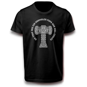 VA-THOR T-Shirt mit Thors Hammer - Nordisch, cool & perfekt für Papa - Bild 1 von 7