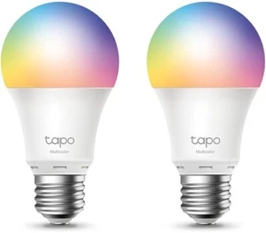 tapo Smart Wi-Fi Light Bulb Multicolour E27 60W Equivalent Preset Schedule - Picture 1 of 5