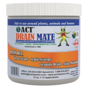 ACT 12oz Enzyme Drain Cleaner and Drain Unclogger - Also Deodorizes Pipes! - Picture 1 of 7