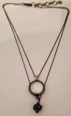 Lucky Brand Magnifying Glass Pendant Tiered Necklace - Image 1 of 4