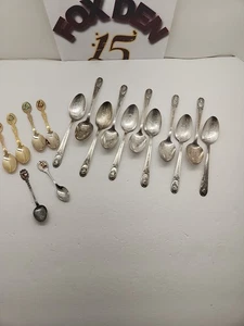 Lot WM Rogers Mfg Co AA IS Vintage versilberte Löffel & andere Souvenirlöffel - Bild 1 von 8