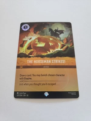 Disney Lorcana Whispers in the Well - The Horseman Strikes! - 207/204 FOIL EPIC - Image 1 of 2