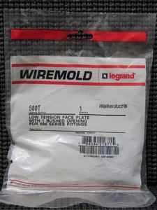 WIREMOLD 500T BUSHED OPENING LOW TENSION FACE PLATE - FACTORY SEALED - Picture 1 of 1