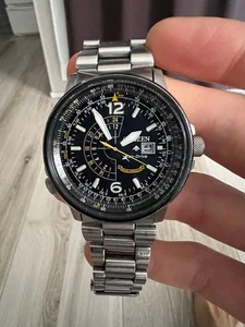Orologio Citizen Eco-Drive Acciaio Inox Quadrante Nero Usato - Foto 1 di 3