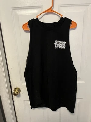 Camiseta gráfica negra sin mangas Born Scum XL para hombre Foto 1 de 4