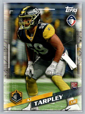 A.J. Tarpley 2019 Topps AAF RC San Diego Fleet #18 - Image 1 of 2