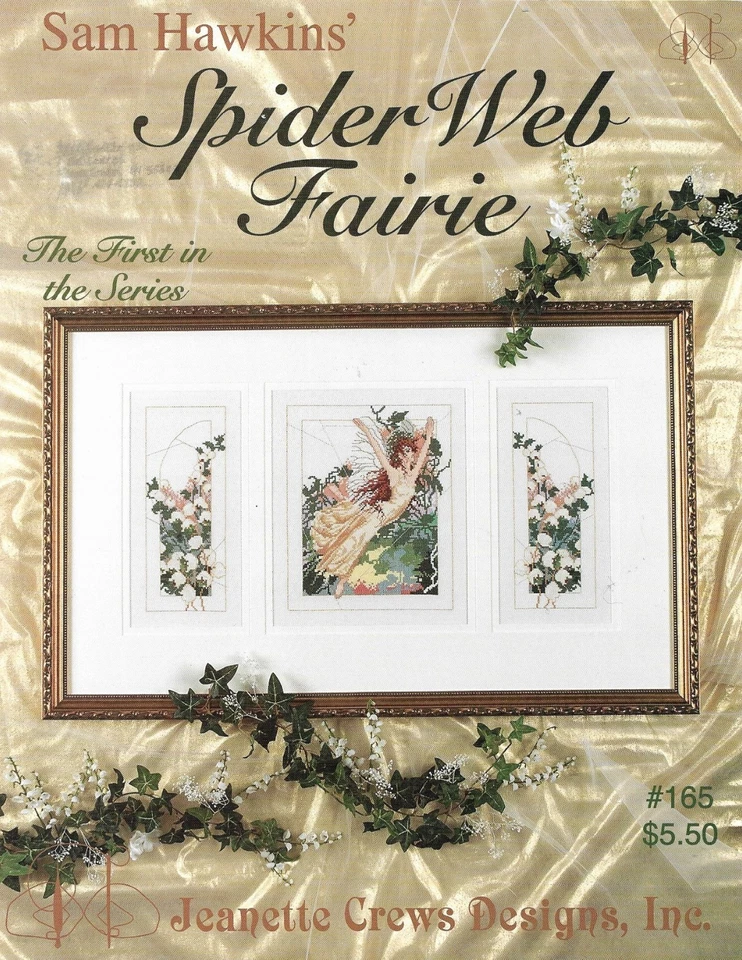 Jeanette Crews Designs  Cross Stitch chart  book  Spider Web Fairie - Image 1 of 1
