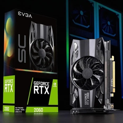Gaming Graphics Card EVGA GeForce RTX 2060 SC 6GB GDDR6 PCI Express 3.0×16 Tech - Image 1 of 4