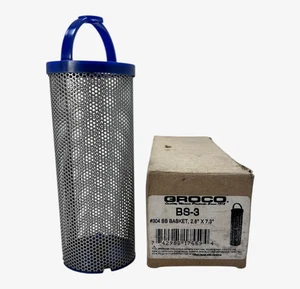 Groco BS-3, # 304 Stainless Steel Basket Water Strainer 2.6'' x 7.3'' - Picture 1 of 5