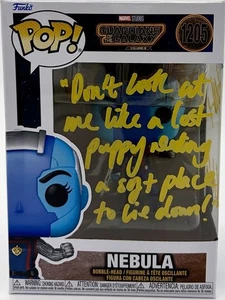 Karen Gillan Signed Funko Pop #1205 "Nebula" (GOTG) w/long quote - SWAU COA - Picture 1 of 5