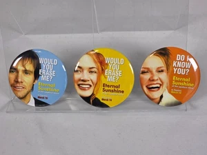 Eternal Sunshine Of The Spotless Mind Werbe Pinback Buttons Jim Carrey - Bild 1 von 5