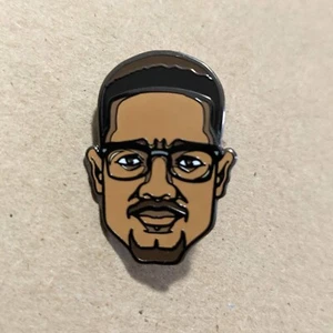 Malcolm X hard enamel pin, Civil Rights Icon, Black History - Picture 1 of 3
