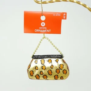 Cartera de vidrio con estampado de leopardo adorno de Navidad para decoración navideña objetivo - Imagen 1 de 2