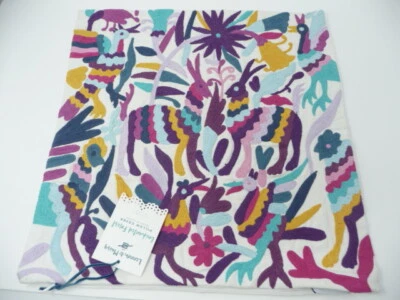 Funda de almohada Pottery Barn Teen Lennon & Maisy Enchanted Forest 18" Otomi crewel Foto 1 de 3