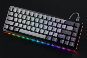 NEW DROP ALT Silver Switches Mechanical Gaming RGB 65% Hotswap Keyboard Black - Picture 1 of 9