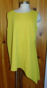 Alfani Blouse Woman 2X Gold Sun Tank Sleeveless Top Asymmetrical NEW - Picture 1 of 10