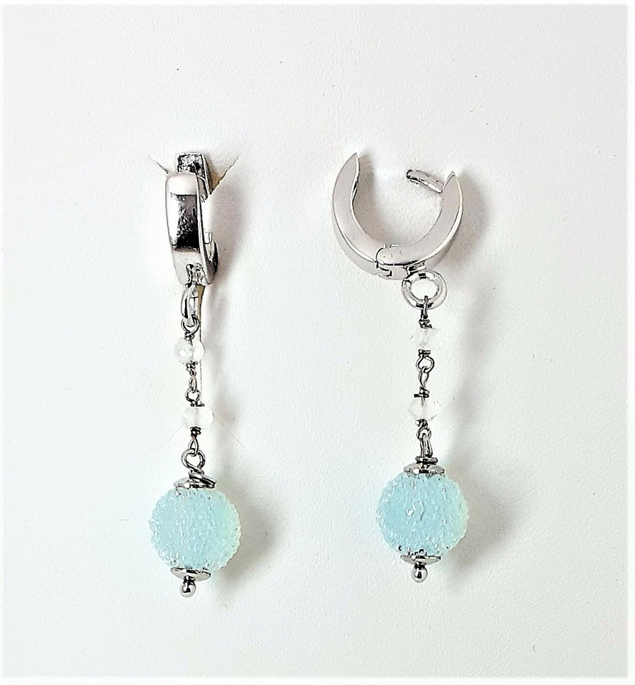 Orecchini pendenti in argento con pietra celeste Stroili 1312449 - Immagine 1 di 1