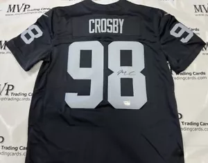 Fanatics Authentic Maxx Crosby Auto Nike Home Black Las Vegas Raiders Jersey - Picture 1 of 3