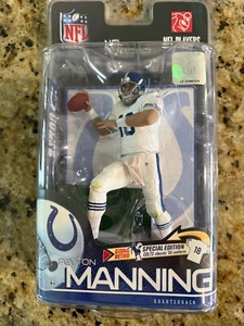 MCFARLANE TOYS NFL SERIES 25 PEYTON MANNING COLT CLASSIC '55 WHITE UNIFORM New - Picture 1 of 4