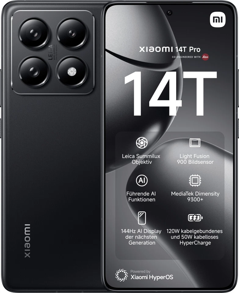 Xiaomi 13T - 256GB - Schwarz (Ohne Simlock) (Dual SIM)