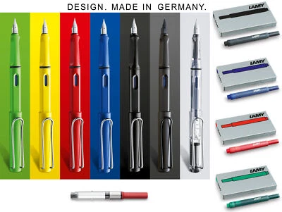 Lamy Safari Füllhalter / T10 Tinten-Patronen / Konverter (Füller Patronenfüller) - Bild 1 von 2