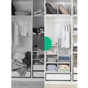 Portable Closet Storage Shelves Colthes Fabric Wardrobe Organizer Rack Shelf - Picture 1 of 8