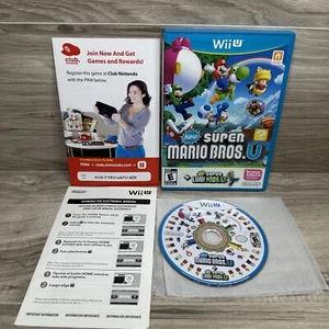 New Super Mario Bros. U (Nintendo Wii U, 2012) Completo con Manual - Imagen 1 de 9