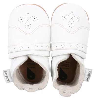 Bobux Softsole #4198 weiße Leder Babyschuhe Gr. L & XL
