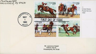 US 2759a FDC Sports Horses - Image 1 of 2
