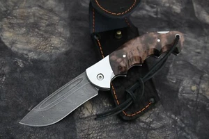 Nazarov Knives klappmesser Damastmesser Damaszener Damast stahl Jagdmesser  - Bild 1 von 12