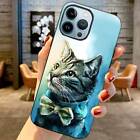 Funny Cat Phone Case For iPhone 14 Pro Max 13 12 11 15 SE Shockproof Back Cover