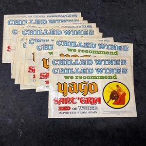 Vintage Wine Advertising Stickers Yago Sant’ Gria-Group 18- - Picture 1 of 5