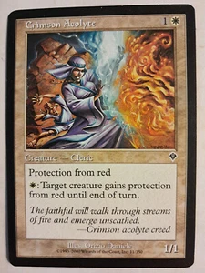 Crimson Acolyte Invasion (11/350) MAGIC MTG Common LP BULK DISCOUNT - Picture 1 of 1
