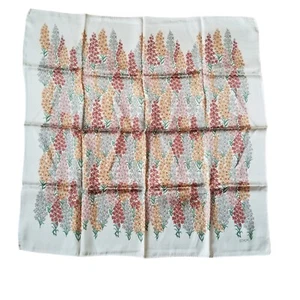 Vintage ECHO Scarf Neck Women Fashion Accessory Rolled Edges Flowers Botanical - Picture 1 of 7